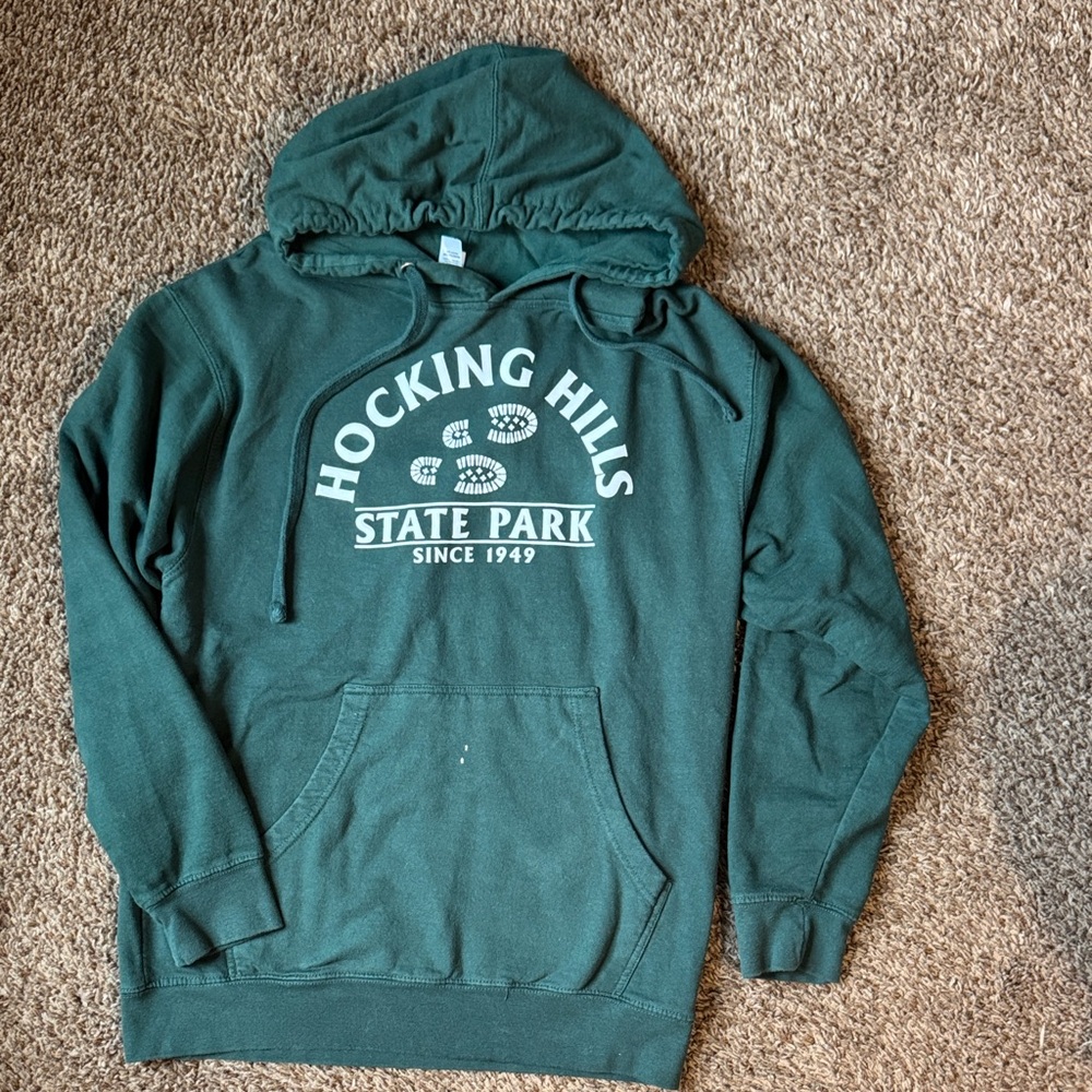 Hocking Hills State Park Green Hoodie